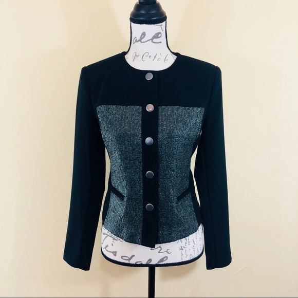 CAbi Jackets & Blazers - CAbi 3036 Mixed Media Panel Jacket S